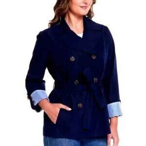 NWT WEATHERPROOF DOUBLE BREASTED WOMEN"S TRENCH COAT M